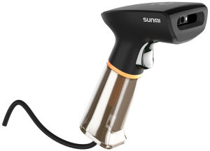 The Sunmi handheld barcode scanner is a modern design combined with excellent performance